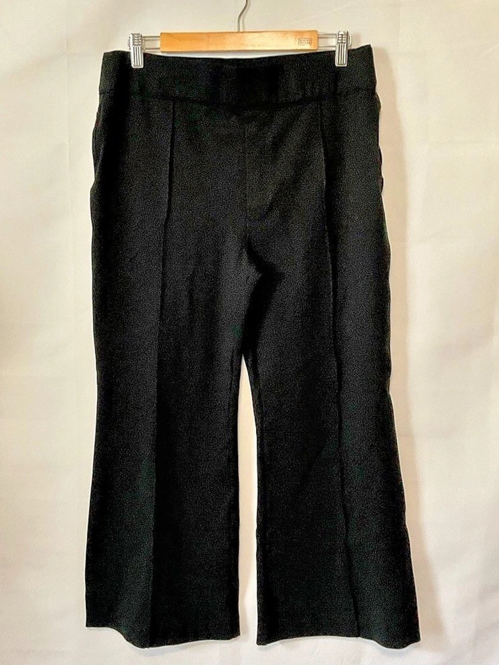 SPANX The Perfect Pant Hi-Rise Flare Wide Leg Pants in Black 1X Petite